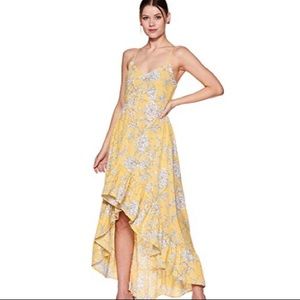 SMALL HIGH LOW YELLOW SUMMER DRESS NWT